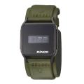 Nixon Men's 'The Atom DL' Stainless Steel Strap Digital Quartz Watch