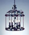 Directory of helpful reviews on Wrought iron chandeliers Wrought Iron 4-light Floral Lantern