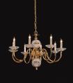 Polished Brass 8-light Crystal Chandelier
