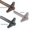 Solid Brass Decorative Greek Key Design 48-inch Tubular Stair Rod Set