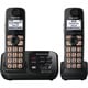 Panasonic DECT 6.0 1.90 GHz Cordless Phone - Metallic Black