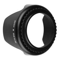 INSTEN Black 55mm Camera Lens Hood