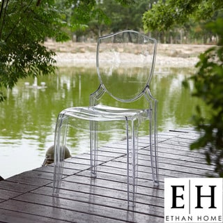 ETHAN HOME Canali Crystal Clear Sleek Modern Accent Chair (Set of 2)