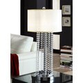 TRIBECCA HOME Saxton 1-light Crystal Chrome Table Lamp