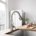VIGO Stainless Steel Pull-Out Spray Kitchen Faucet with Soap Dispenser