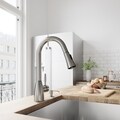 VIGO Stainless Steel Pull-Out Spray Kitchen Faucet with Soap Dispenser