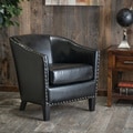Christopher Knight Home Austin Black Leather Club Chair