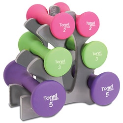 Tone Fitness 20 lb Dumbbell Weight Set-Image