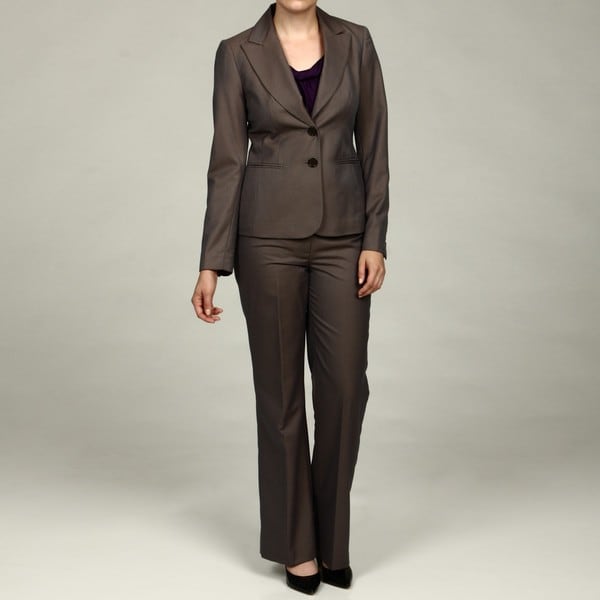 Nine West Women's Taupe 2-button Pant Suit - Overstockâ¢ Shopping - Top Rated Nine West Pant Suits
