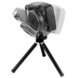 Black Mini Retractable Tripod with Ball Head and Foldable Legs