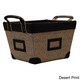 Small Decorative Canvas Storage Basket with At-a-glance Label Holders