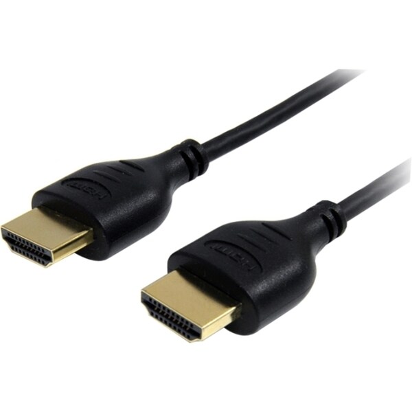 StarTech.com 6 ft Slim High Speed HDMI Cable with Ethernet - HDMI - M