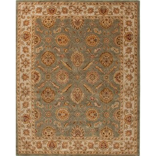 Hot Deal Hand-tufted Calinesto Green Wool Rug (10' x 14')