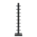 Spine Standing Black Book Shelves