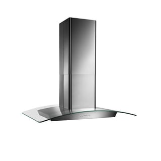 Broan 36-inch Stainless Contemporay European Glass Island Hood
