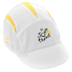 Tour de France Unisex 'SpinCycle' White Cycling Cap-Image