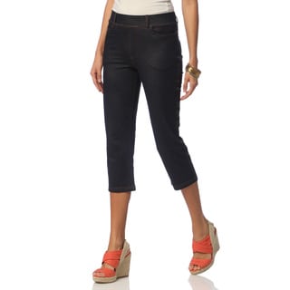 La Cera Women's Missy-Fit Denim Capris-Image