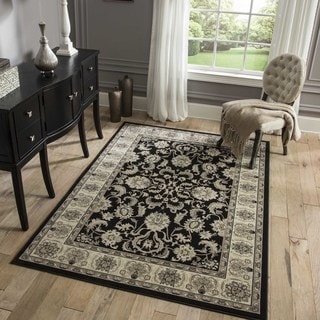 Traditional Black Rug (3'3 x 5')