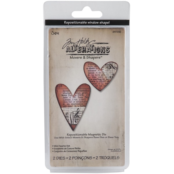 Sizzix Movers & Shapers Magnetic Die Set 2PK - Mini Hearts Set