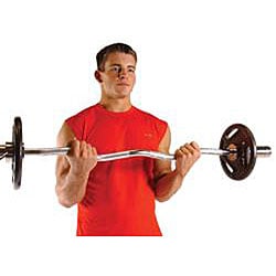olympic ez curl barbell cap bar