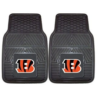 Fanmats Cincinnati Bengals 2-piece Vinyl Car Mats