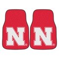 Fanmats Nebraska 2-piece Carpeted Nylon Car Mats