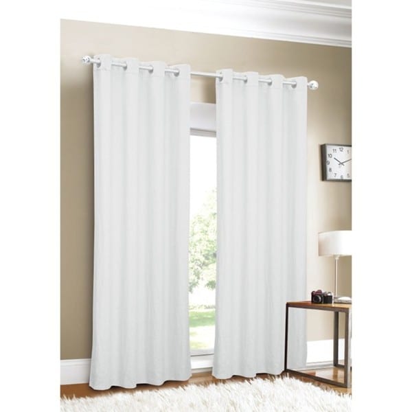 Navy Blue Cotton Curtains Room Darkening Curtains with