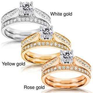 14k White Gold 4/5ct TDW Diamond Bridal Ring Set (H-I, I1-I2)