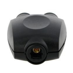 INSTEN 2-piece TosLink Cable/ TosLink 1x2 Optical Audio Splitter Adapter