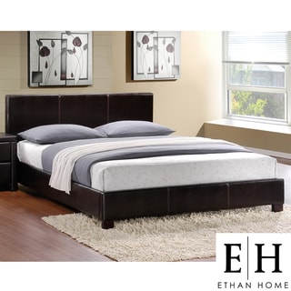 ETHAN HOME Hermes Dark Brown Full-size Platform Bed