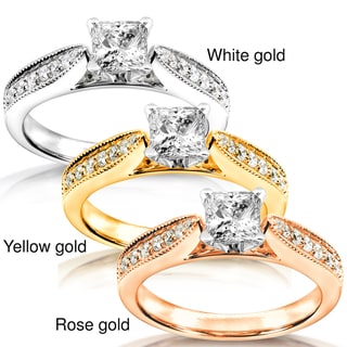 14k White Gold 5/8ct TDW Diamond Engagement Ring (H-I, I1-I2)