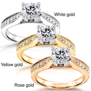 14k White Gold 1 1/6ct TDW Diamond Engagement Ring (H-I, I1-I2)
