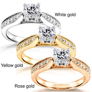 14k White Gold 7/8ct TDW Diamond Engagement Ring (H-I, I1-I2)