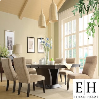 ETHAN HOME Charles Espresso 7-piece Contemporary Dining Set
