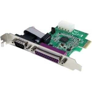 StarTech.com 1S1P Native PCI Express Parallel Serial Combo Card with 