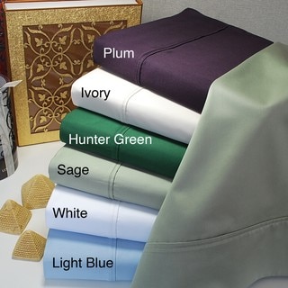 Egyptian Cotton 400 Thread Count Solid Sheet Set