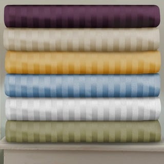 Luxor Treasures Egyptian Cotton 400 Thread Count Deep Pocket Stripe Sheet Set
