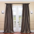 Larus Mushroom Embroidered Faux Silk 120-inch Curtain Panel