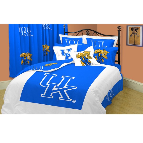 Kentucky Wildcats Twin XL size 10 piece Bed in a Bag with Sheet Set