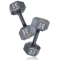 CAP Barbell 30 lb Pair of Hex Dumbbells (Set of 2)-Image