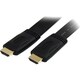StarTech.com 25 ft Flat High Speed HDMI Cable with Ethernet - HDMI - 