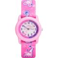 Timex Kids' T7B151 Time Teacher Pink Ballerina Elastic Fabric Strap Watch