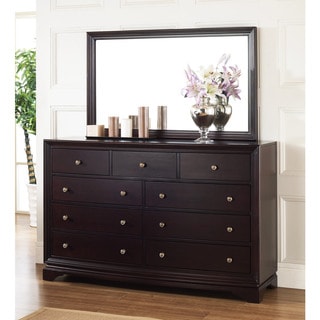 Sale Abbyson Living Kingston Espresso 9 Drawer Dresser And