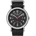 Timex Men's T2N6479J Weekender Black Slip-thru Nylon Strap Watch