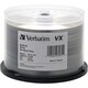Verbatim DVD-R 4.7GB 16X VX Shiny Silver Silk Screen Printable - 50pk