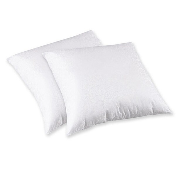 Splendorest 200 Thread Count Cotton 26inch Euro Square Sham Stuffer
