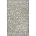Handmade Soho Loops Grey New Zealand Wool Rug (5'x 8')