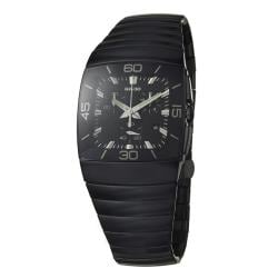 Rado Men's 'Sintra' Black Ceramic Chronograph Quartz Watch