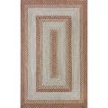 Handmade Alexa Cotton Fabric Braided Rust Lodge Rug (3'6 x 5'6)