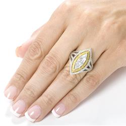 18k Gold 2-1/2ct TDW Certified Diamond Engagement Ring (D, VS2)
